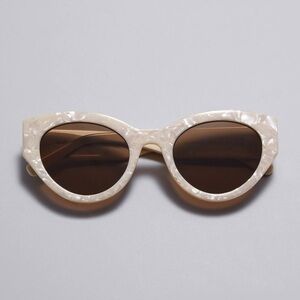 Eye Buy Direct Ivory Pearl Cat-Eye Sunglasses